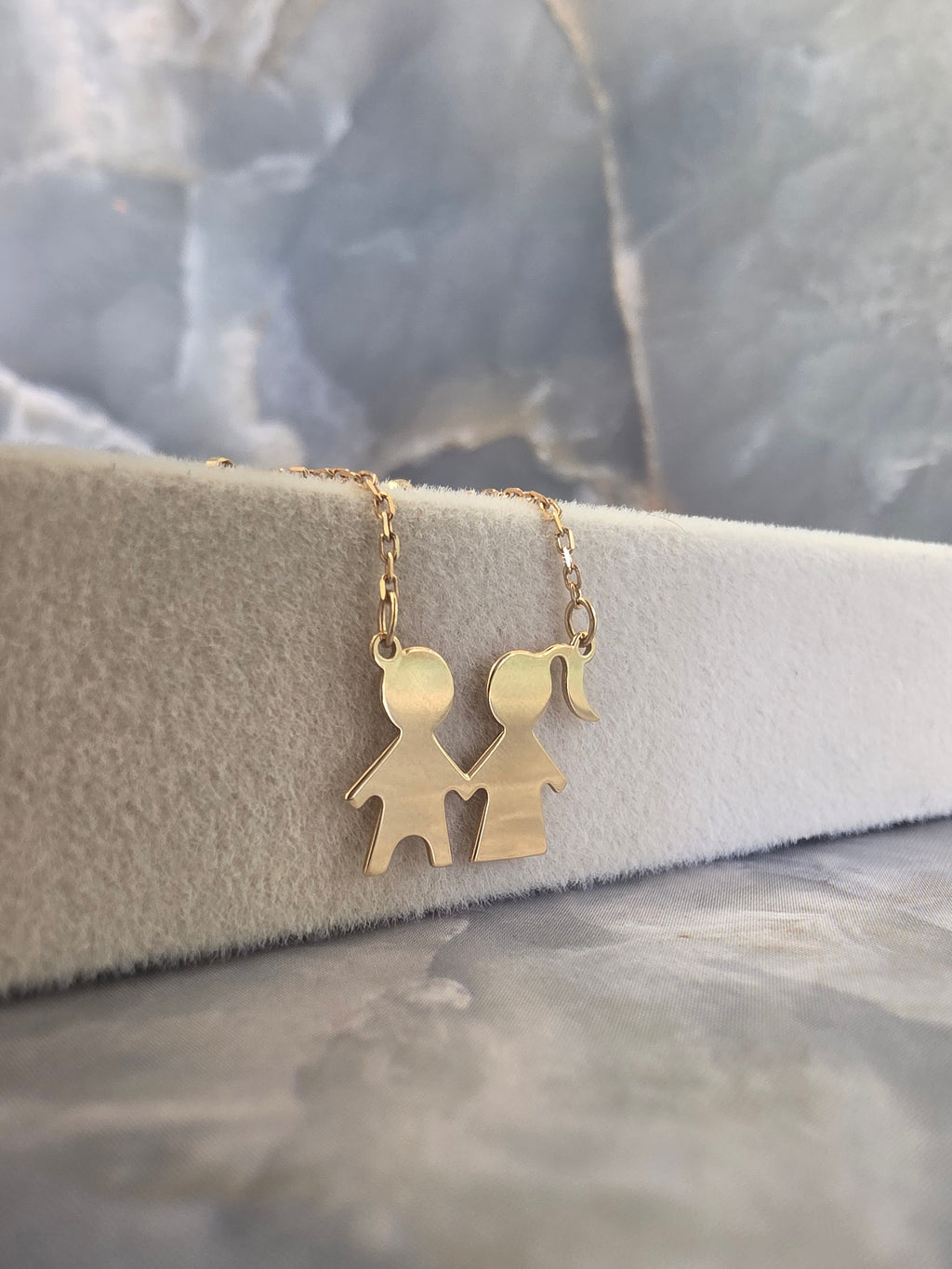 Gold Mother & Son Necklace 247