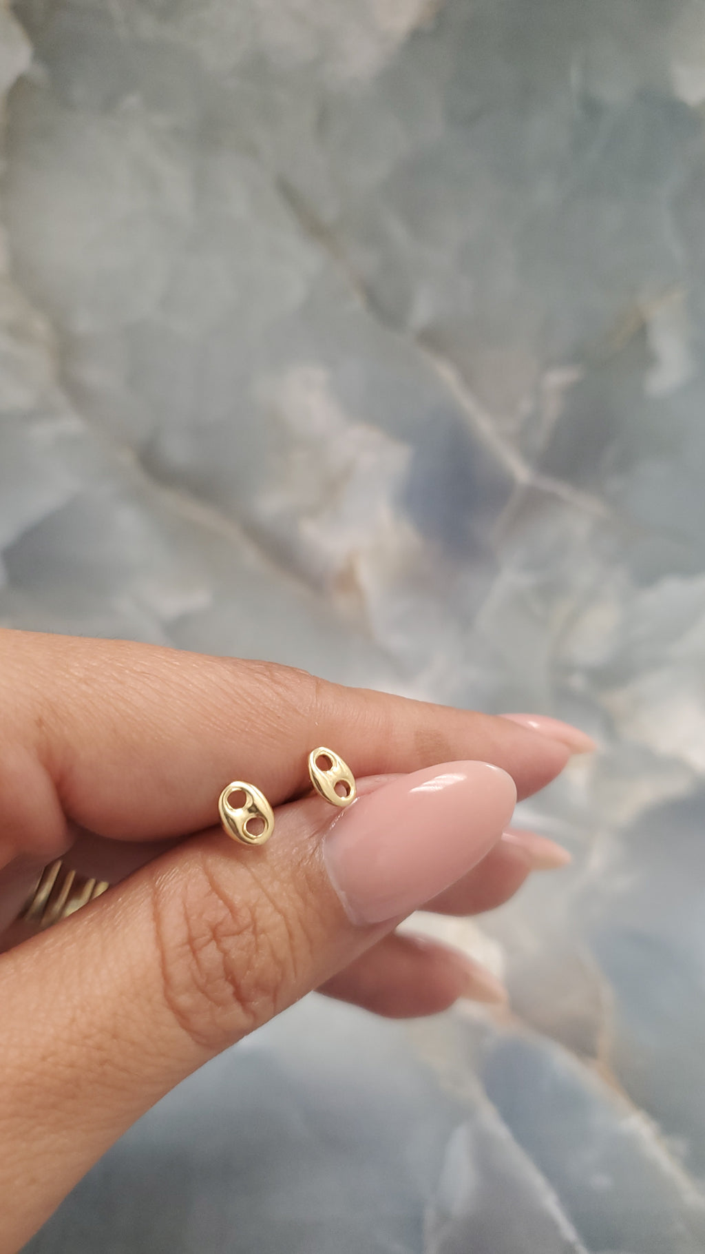 Oval Link Stud Earrings 105