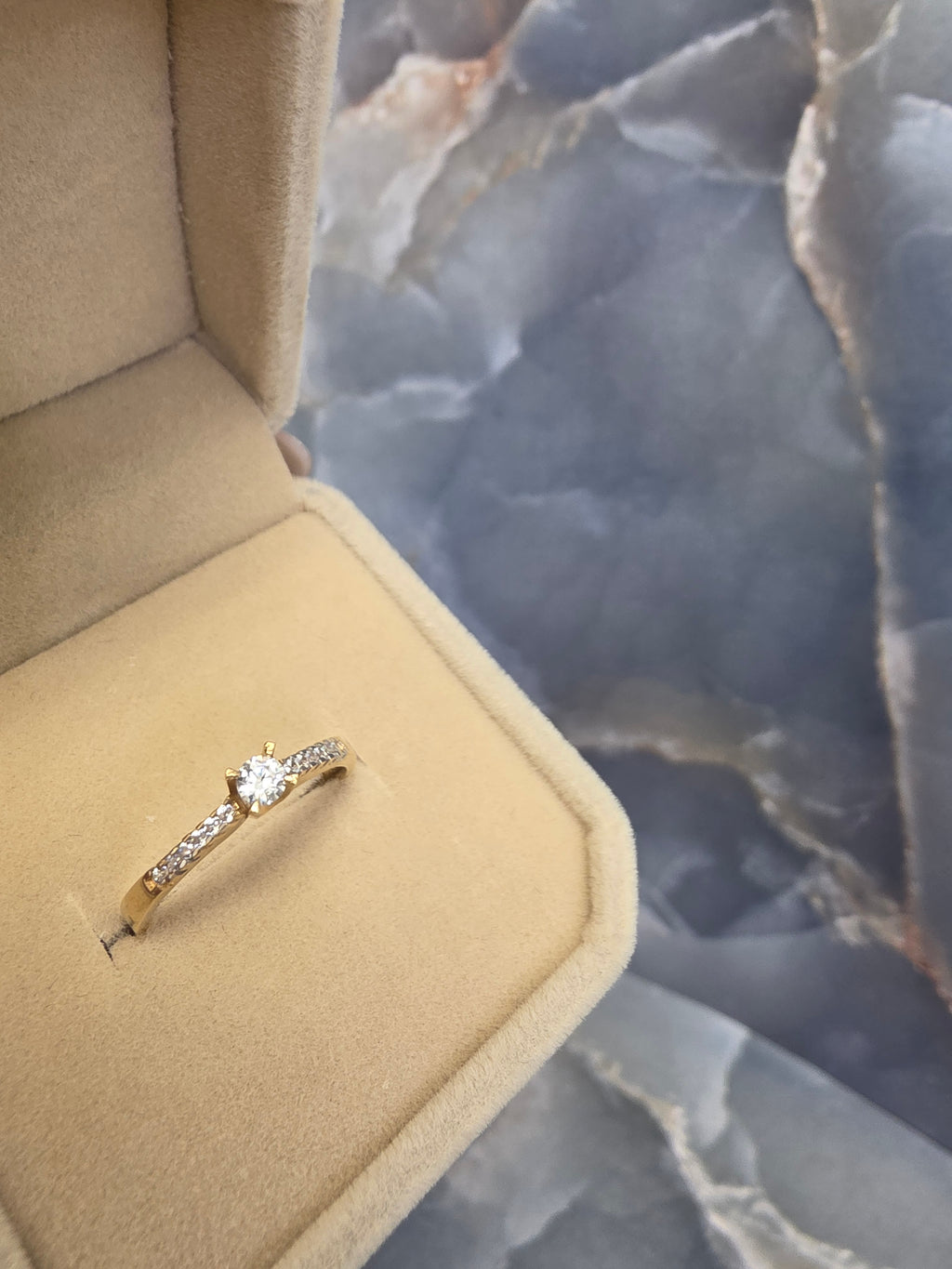 Pavé Solitaire Ring