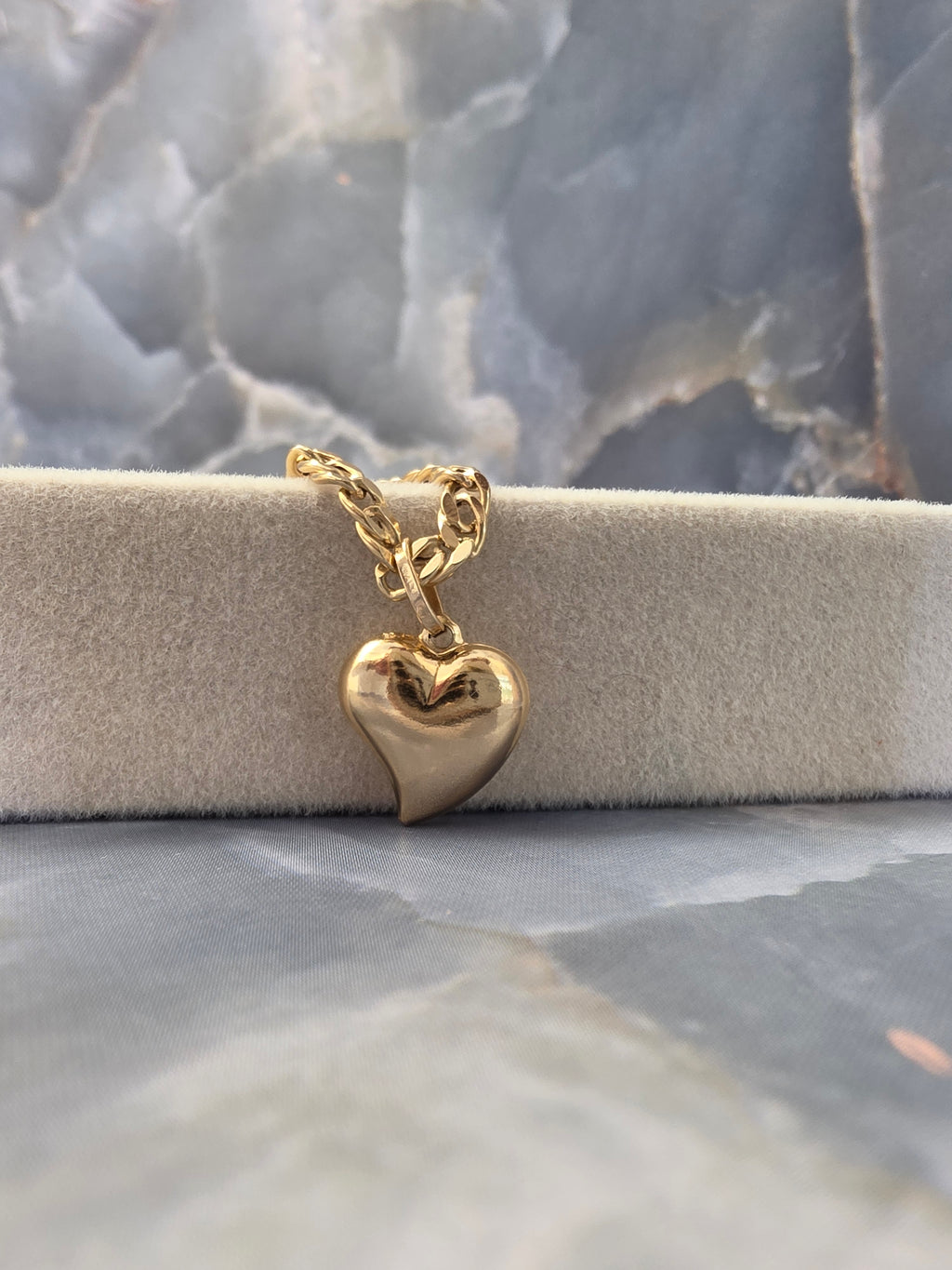 Puffed Heart Pendant 135