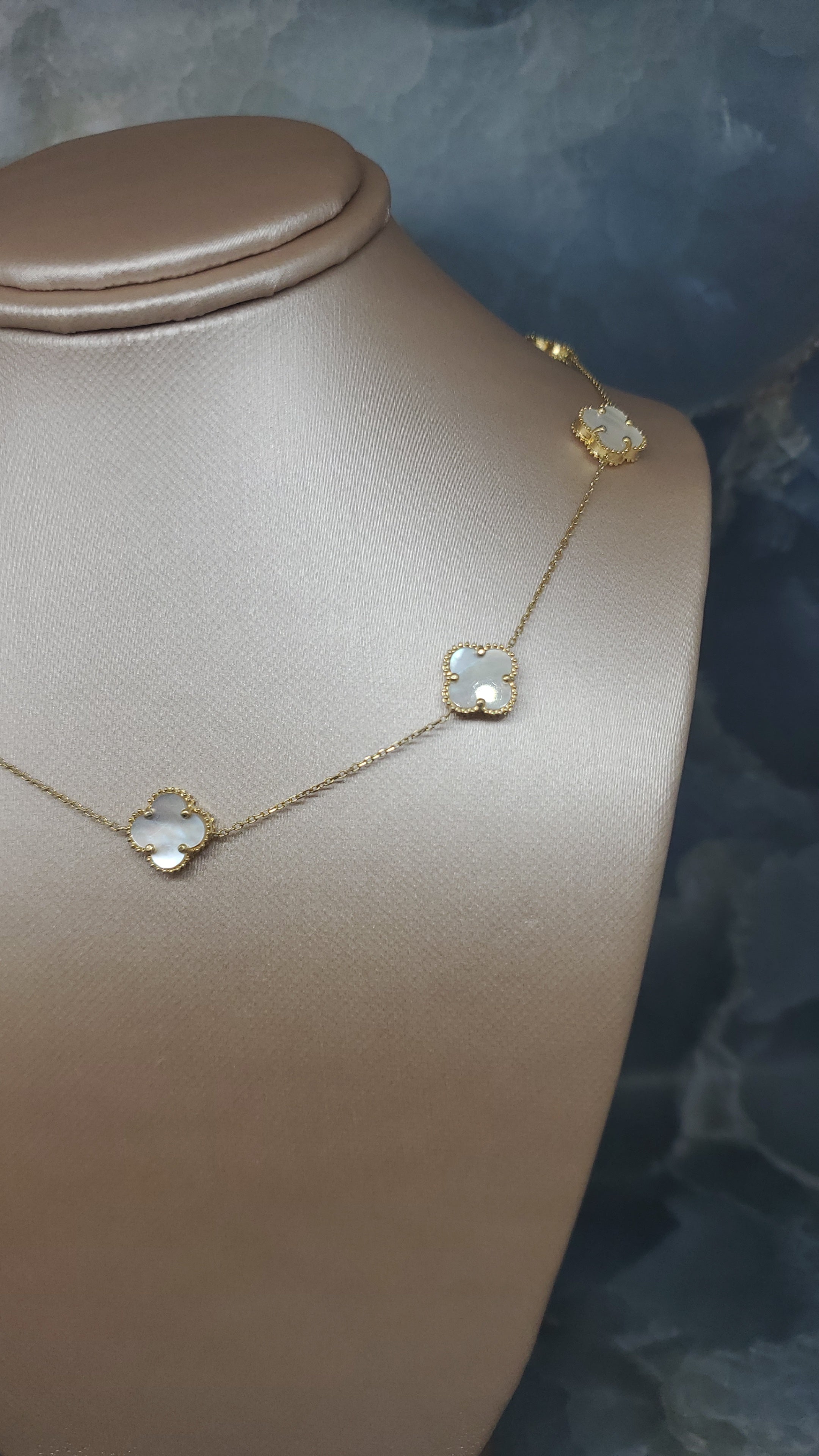 White Clover Station Necklace 462