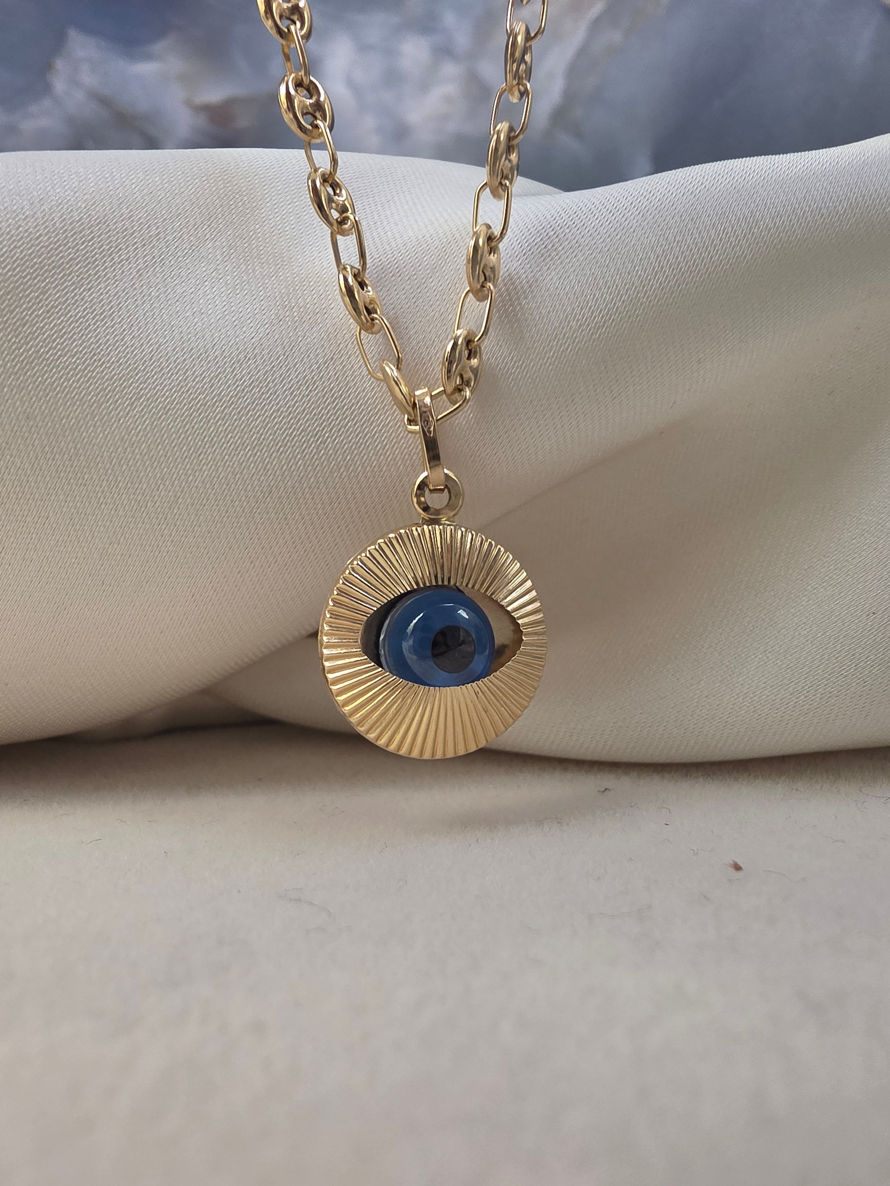 Blue Evil Eye Pendant 158