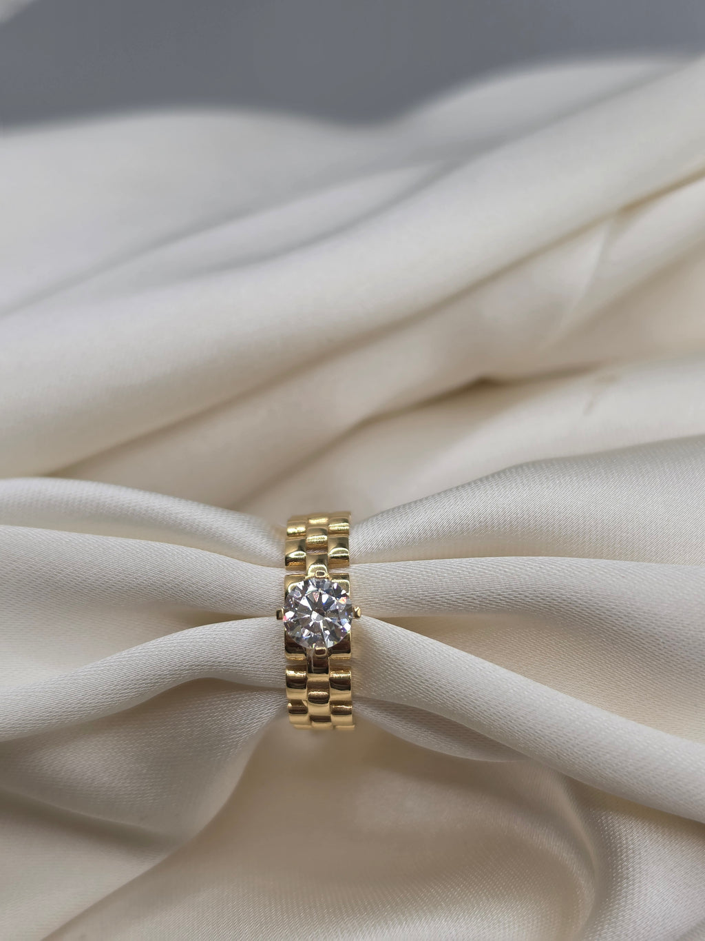 Rolex Style Solitaire Ring 329