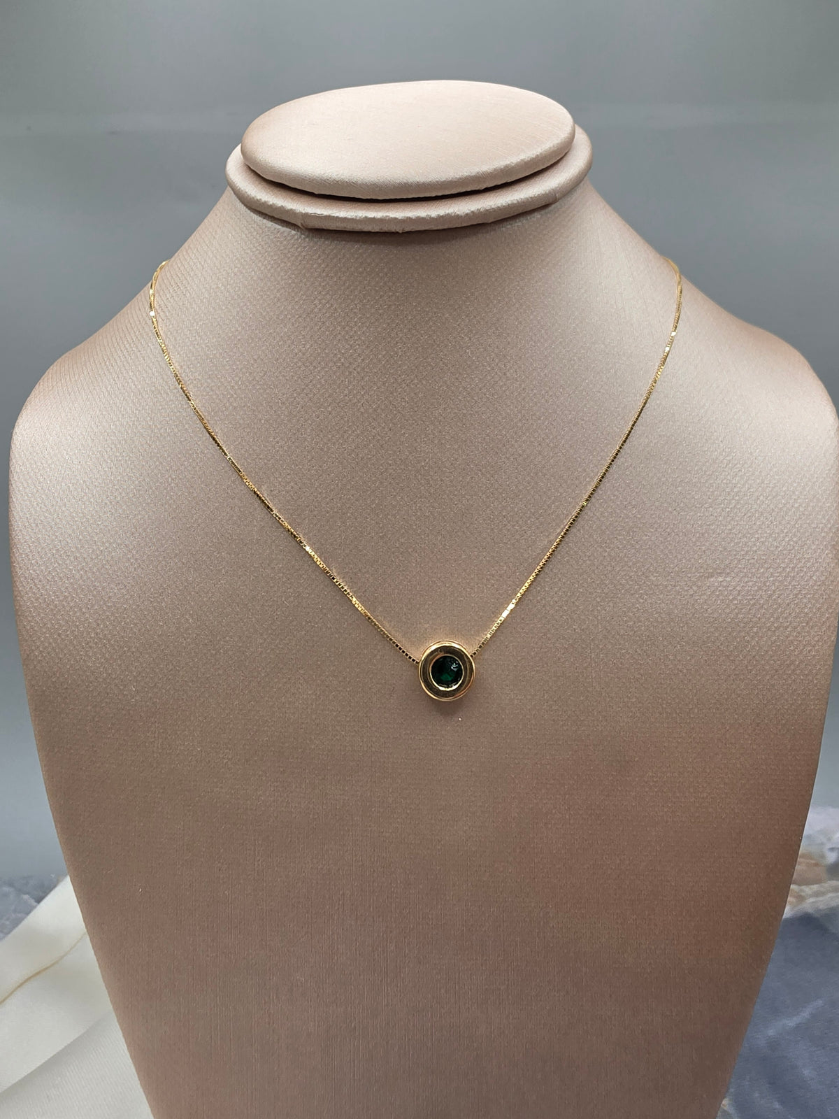 Green Stone Necklace 164