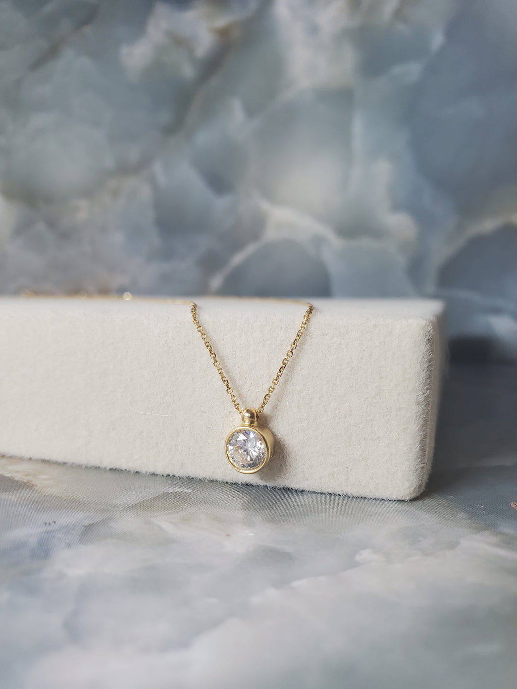 Imperial Bezel Solitaire Necklace 193