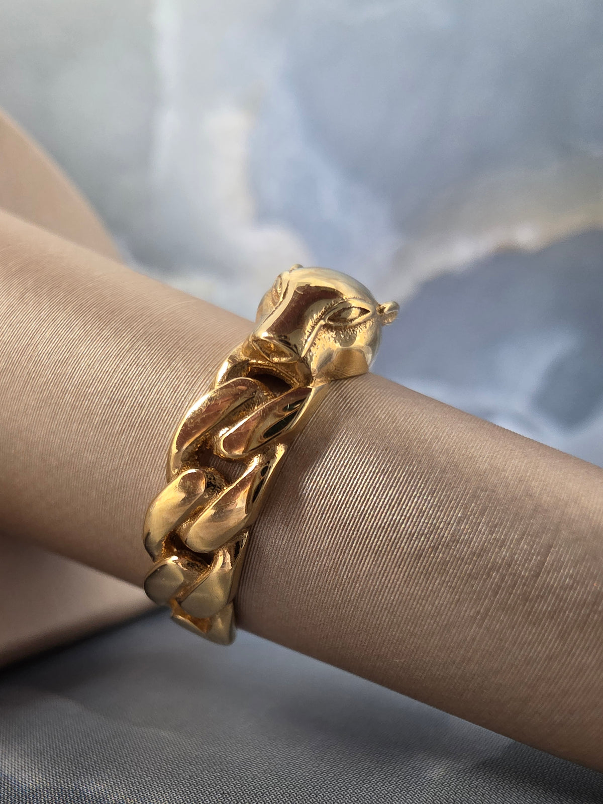 Panther Cuban Link Ring 243