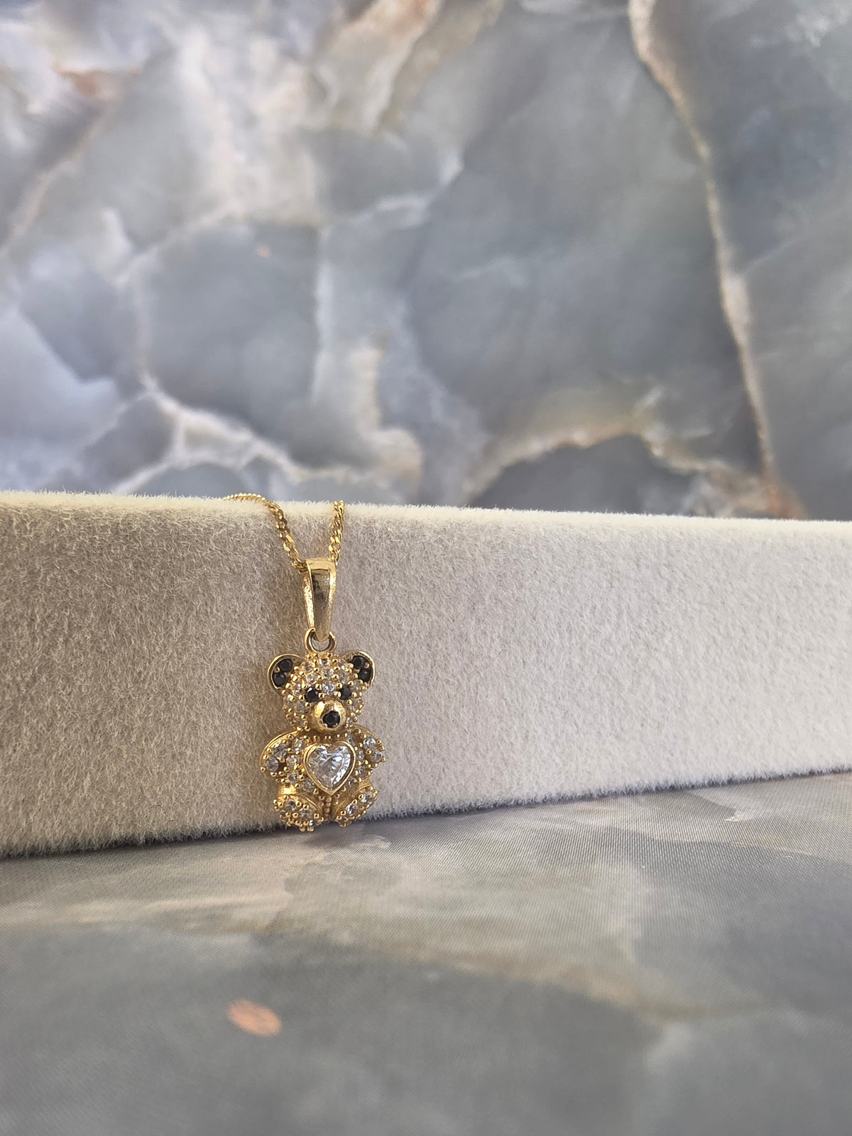 Teddy Bear Heart Pendant 143