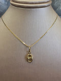 Gold Infinity Pendant 045