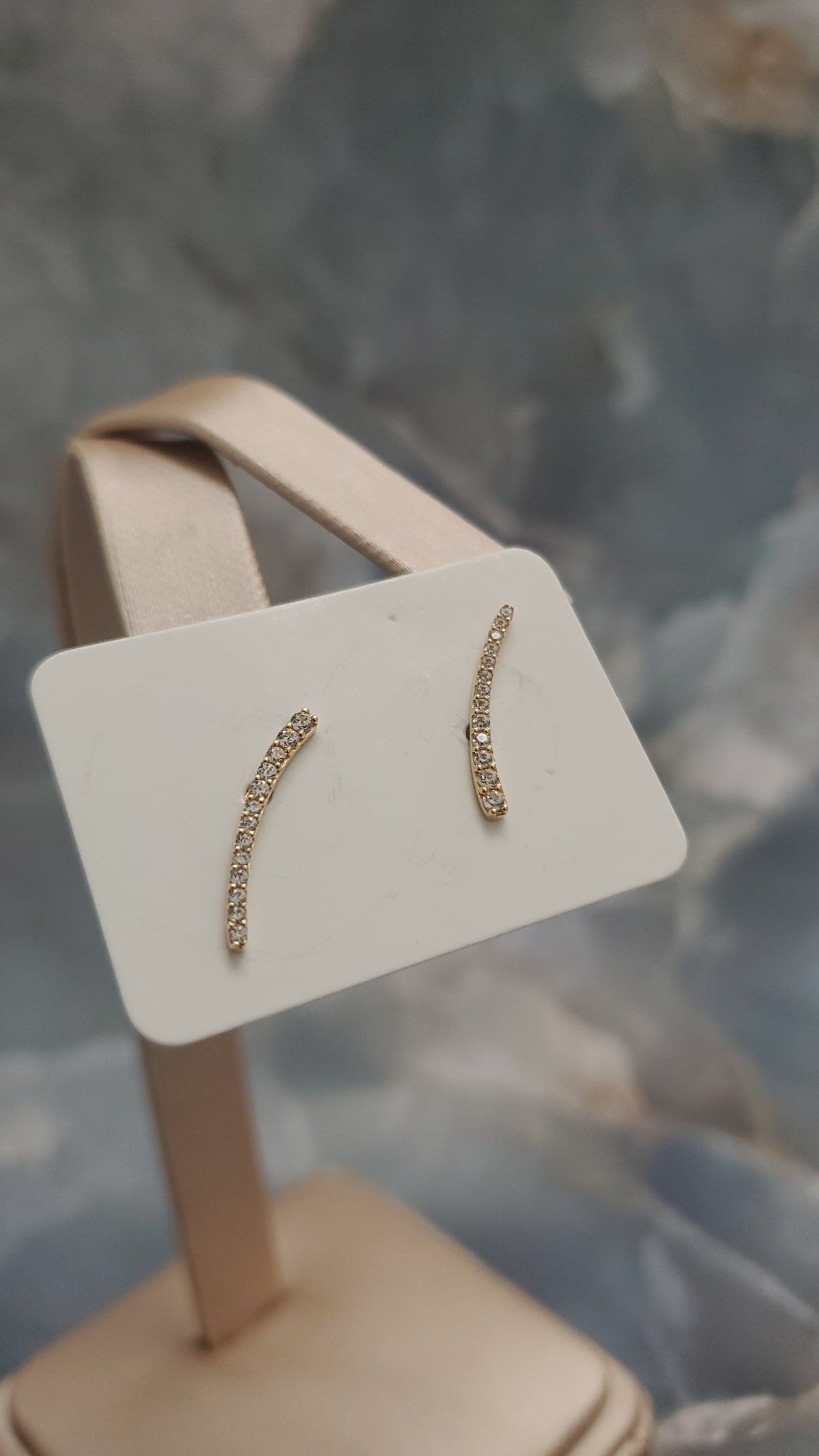 Curved Zirconia Ear Climbers 130