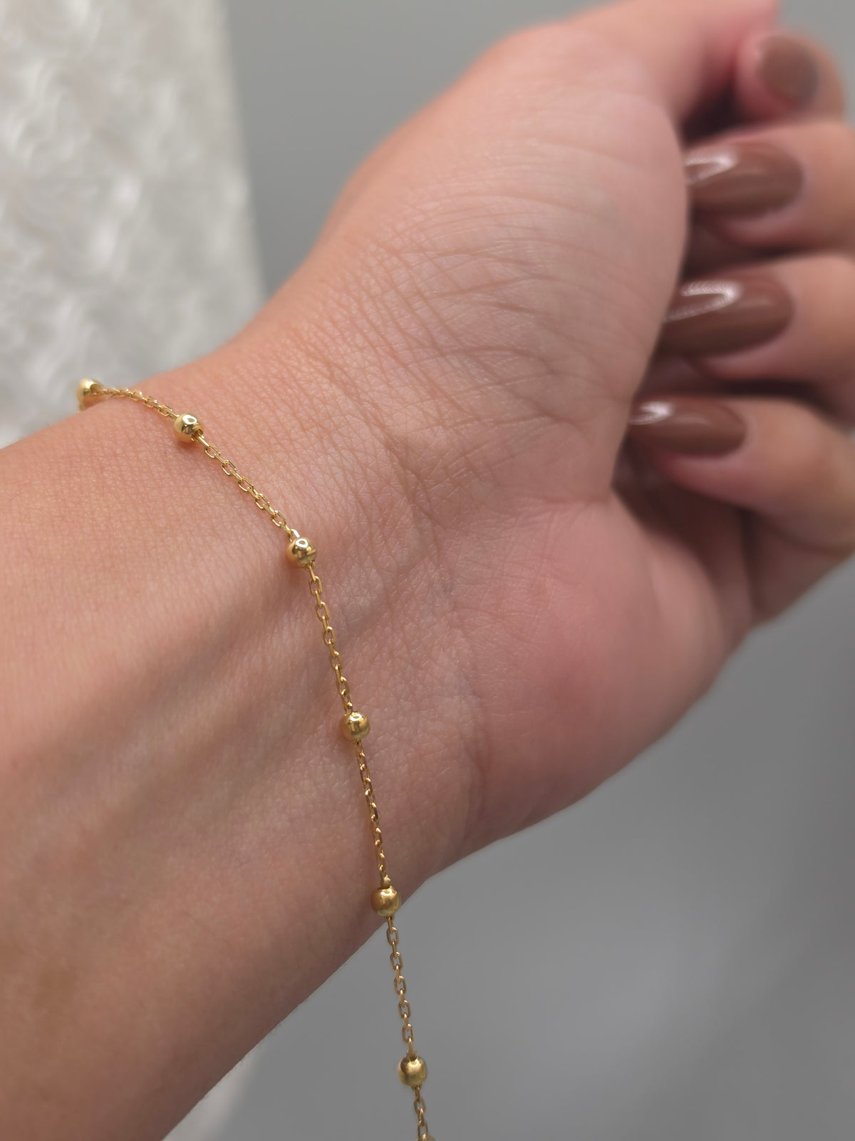 Gold Adjustable Girls’ Beaded Bracelet 113