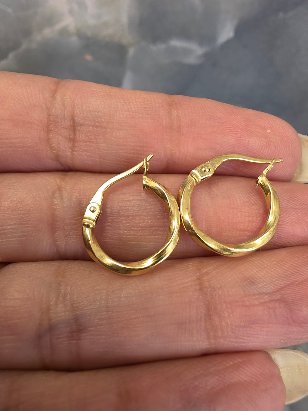 Slim Hoop Earrings 077
