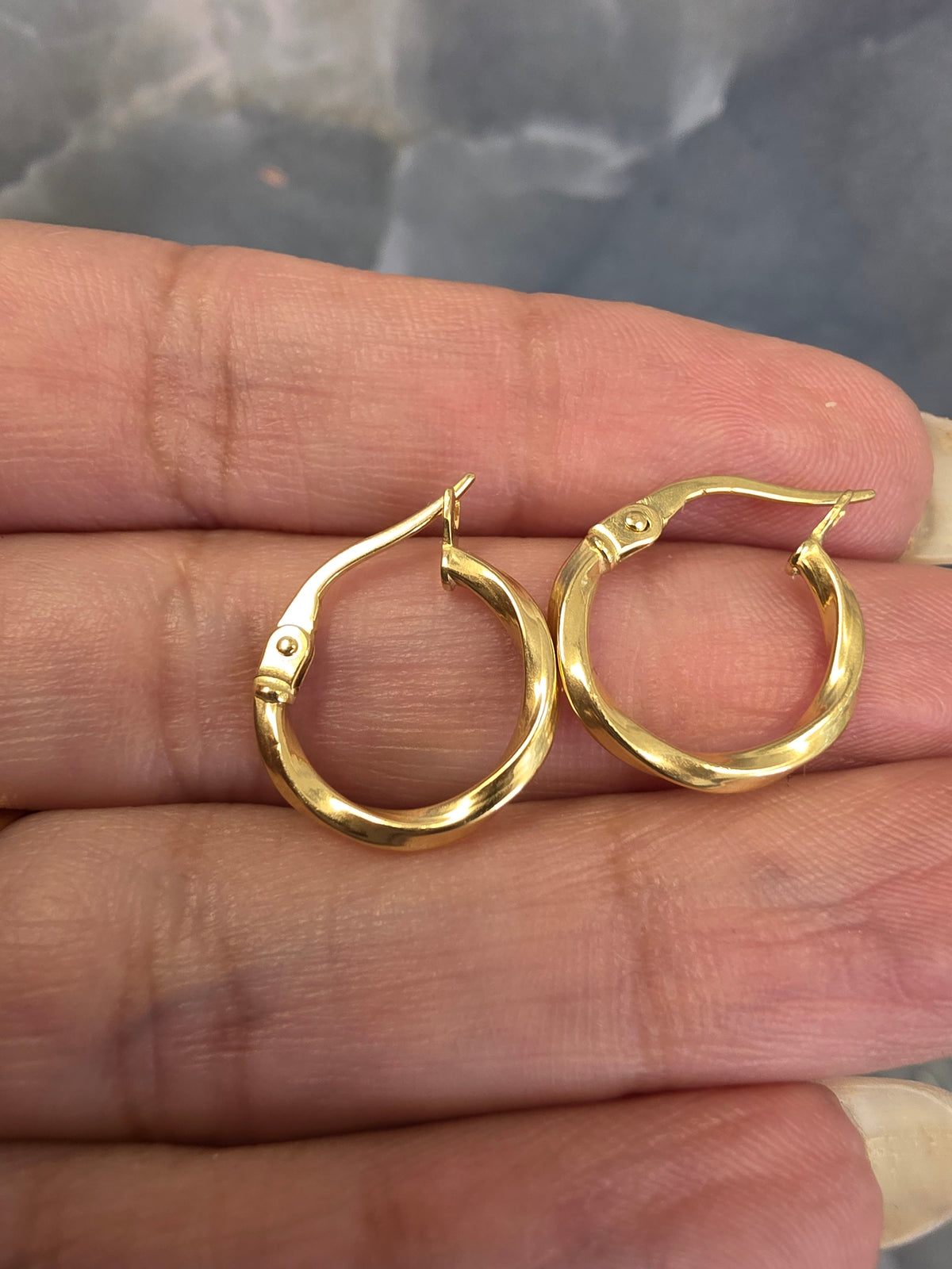 Slim Hoop Earrings 077