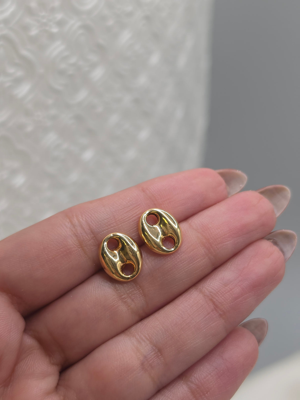 Anchor Link Stud Earrings 107