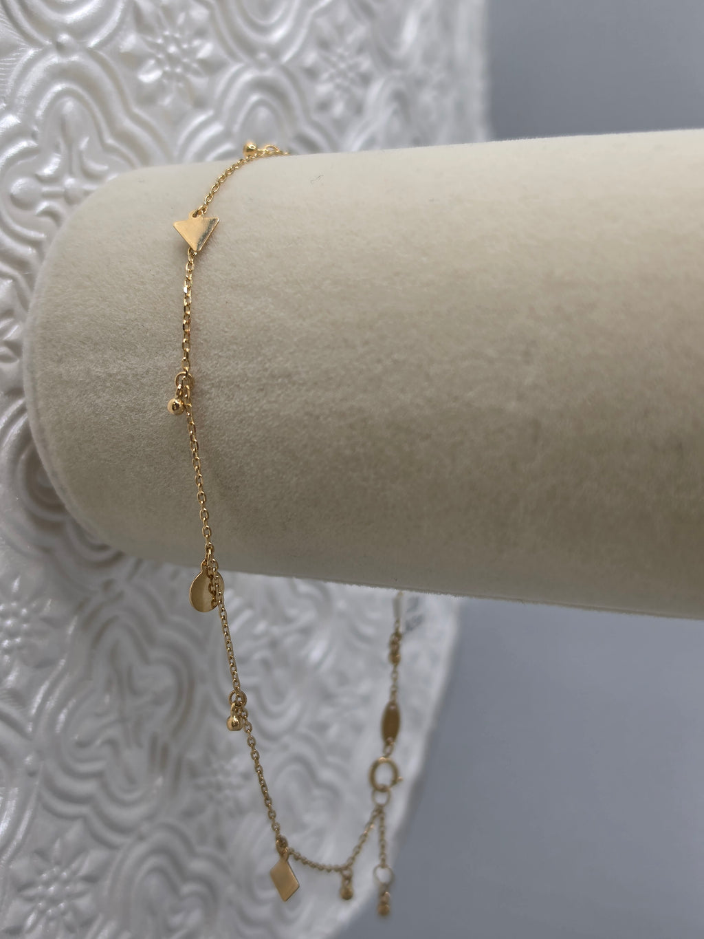 Beaded Link Adjustable Anklet 236