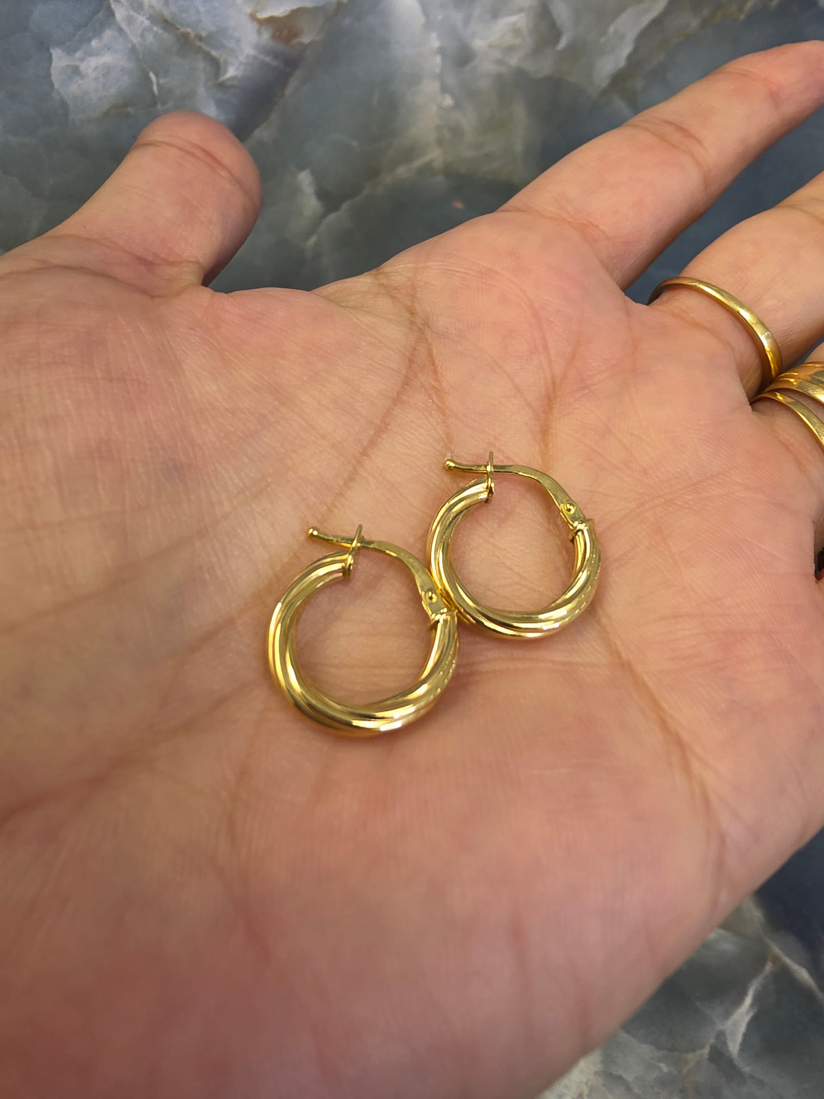 Twisted Hoop Earrings 162