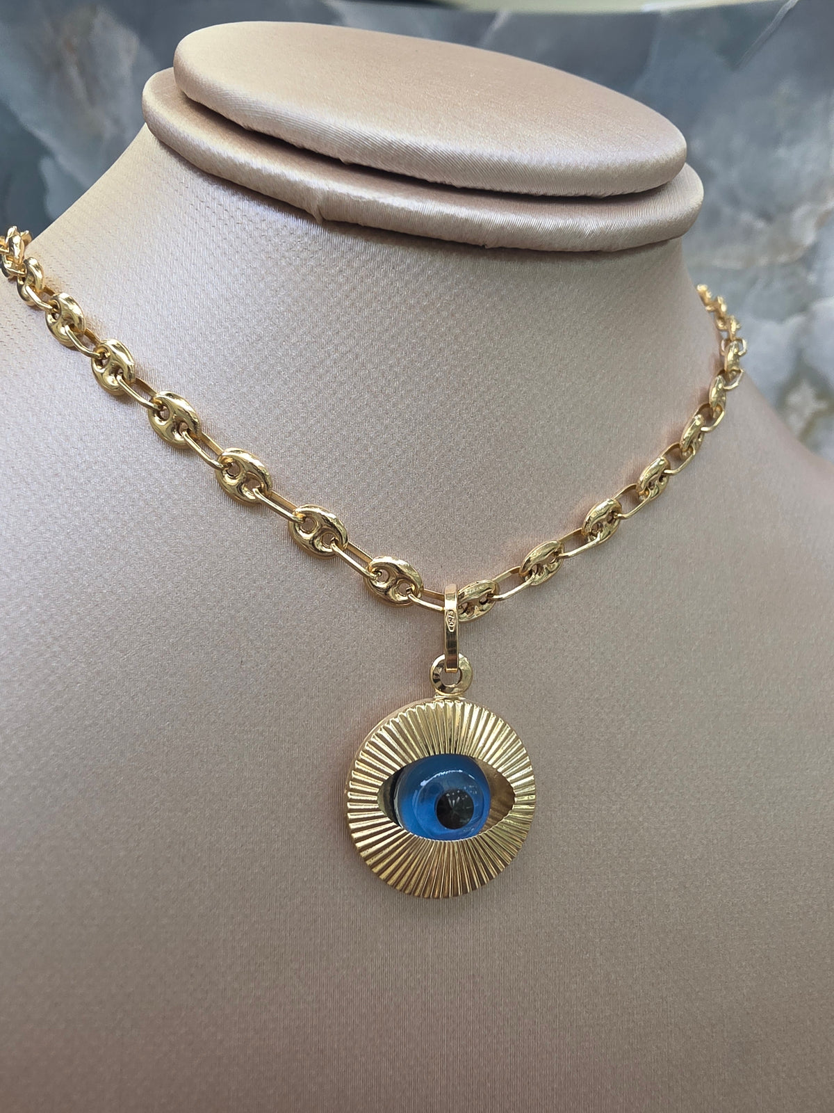 Blue Evil Eye Pendant 158