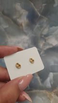 Oval Link Stud Earrings 088