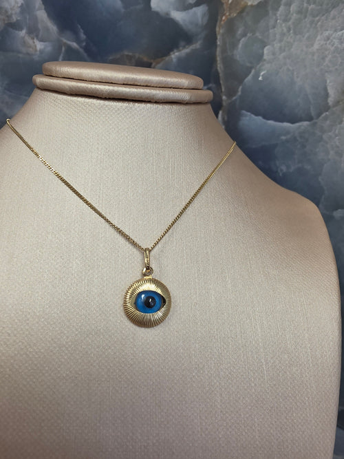 Blue Evil Eye Pendant 092