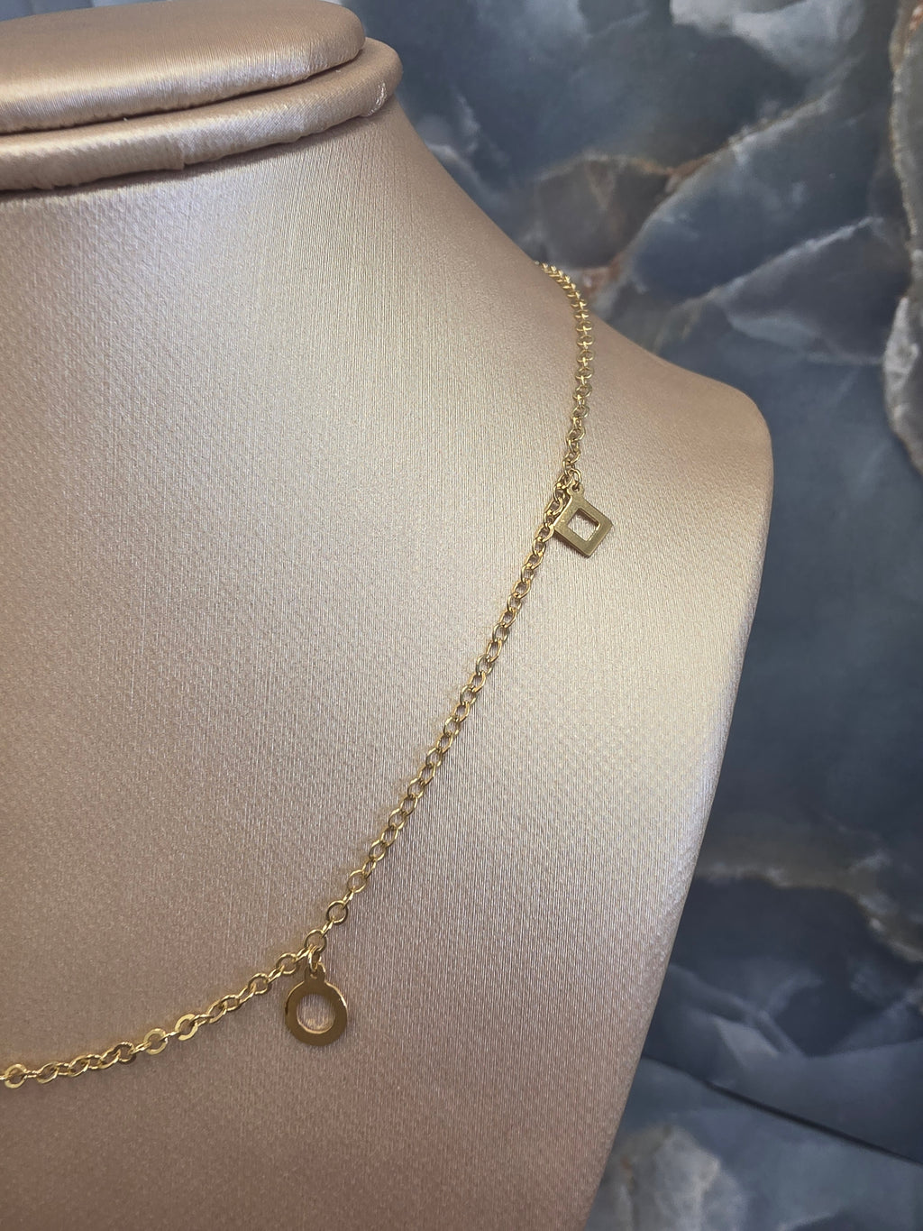 Gold Geometric Rolo Chain 266