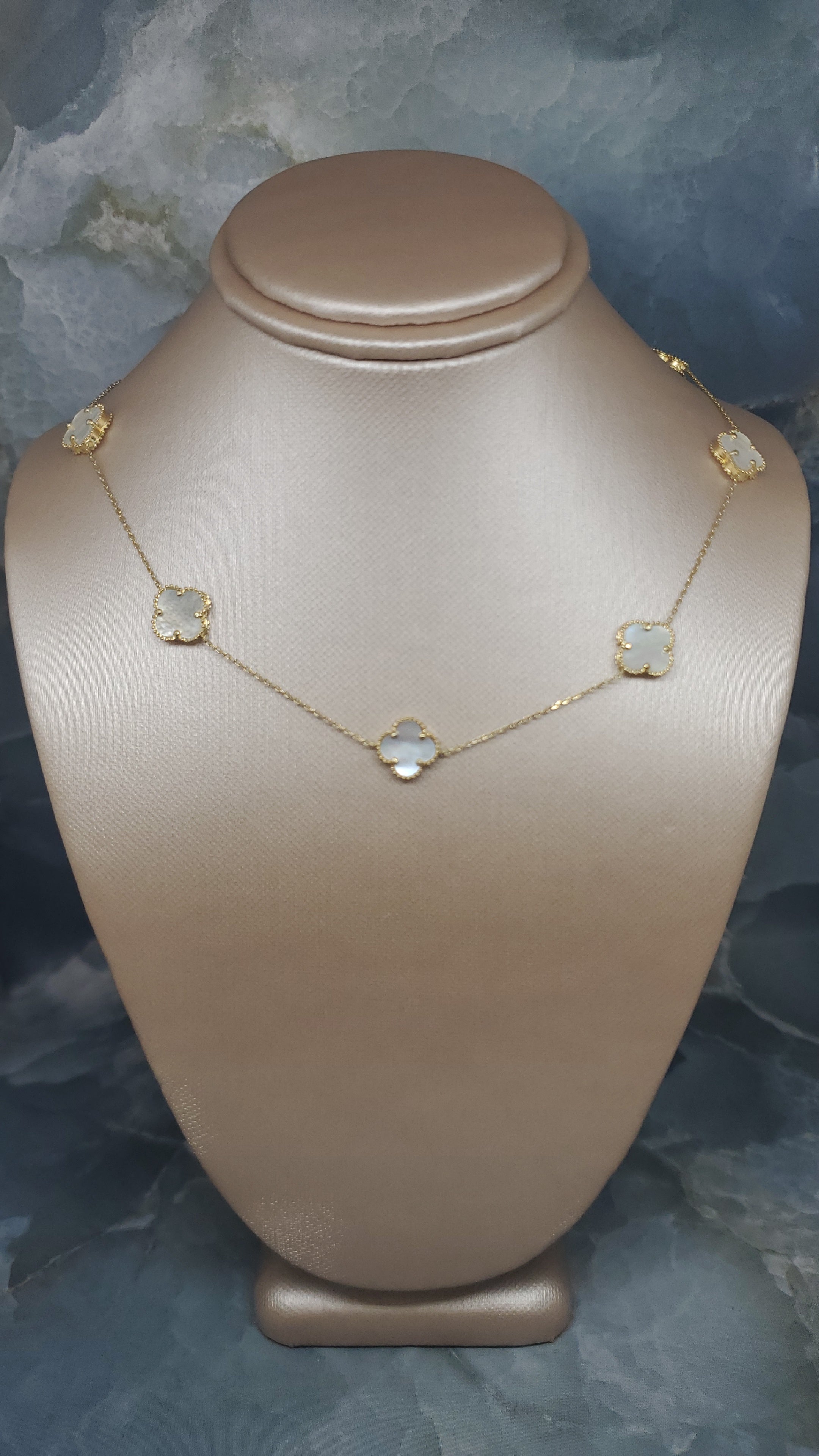 White Clover Station Necklace 462