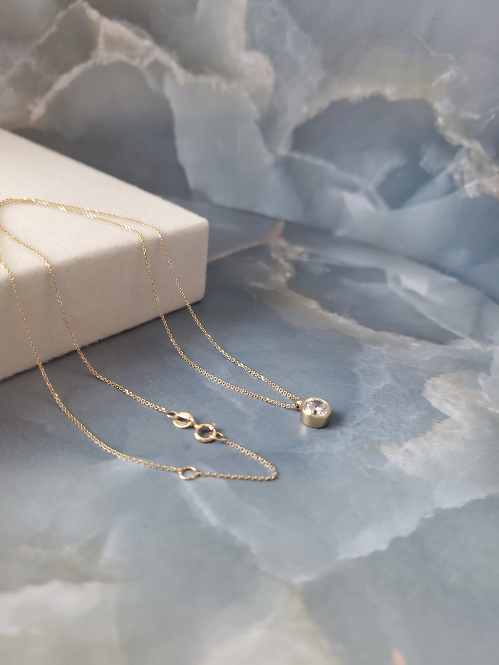 Imperial Bezel Solitaire Necklace 193