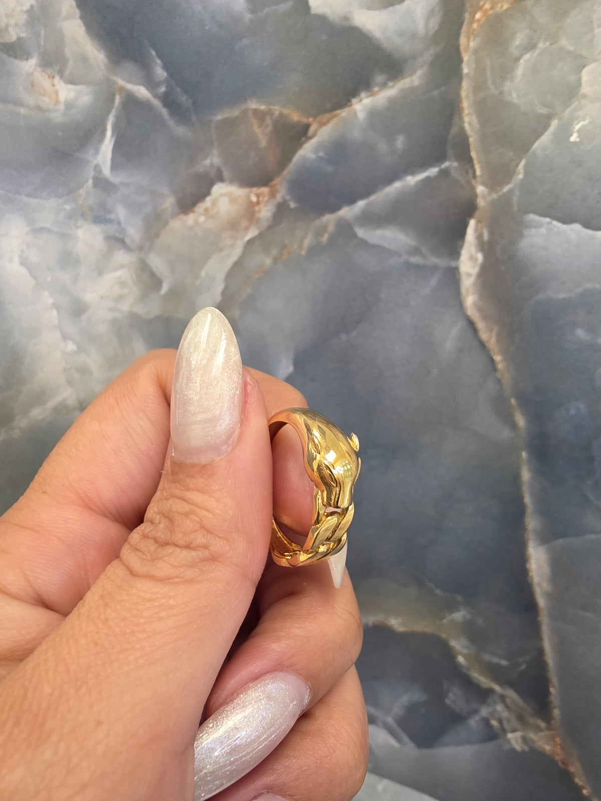 Panther Cuban Link Ring 243