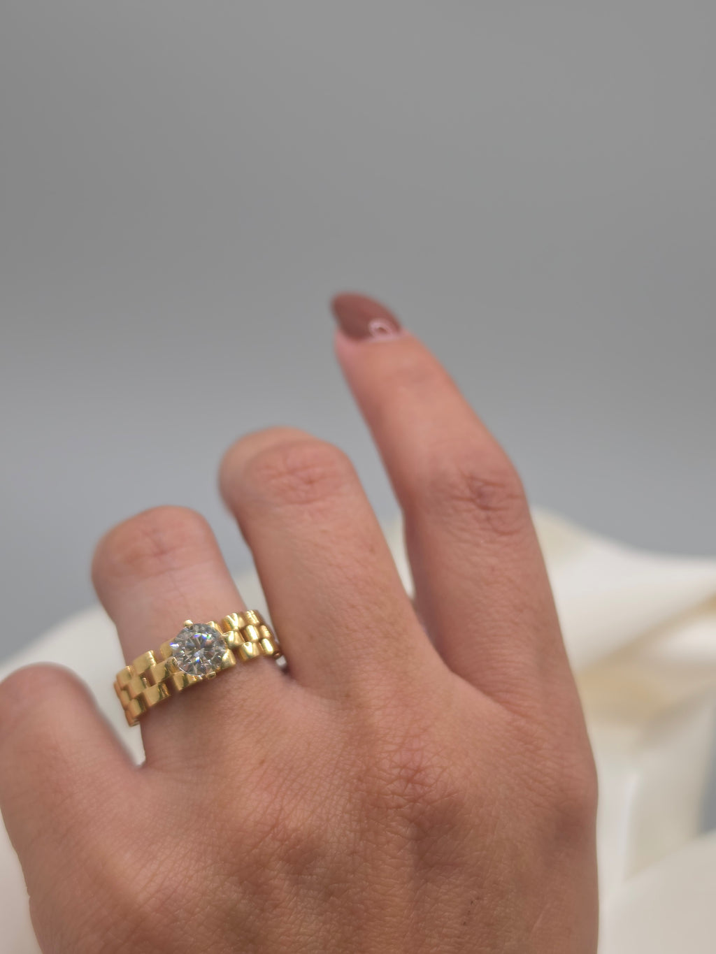 Rolex Style Solitaire Ring 329
