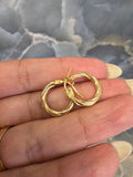 Triple Row Hoop Earrings 091
