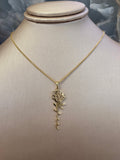 Gold Rose Pendant 096
