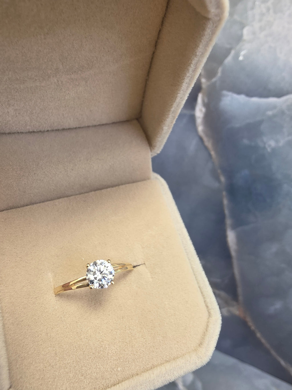 Split Band Solitaire Ring 127