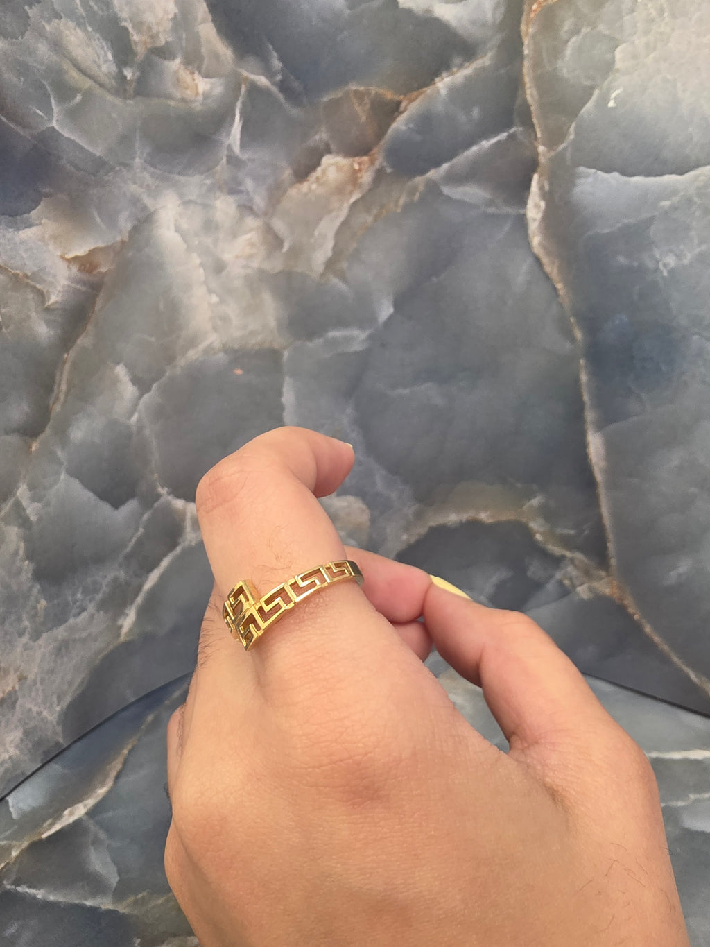 Greek Key Open Ring 227