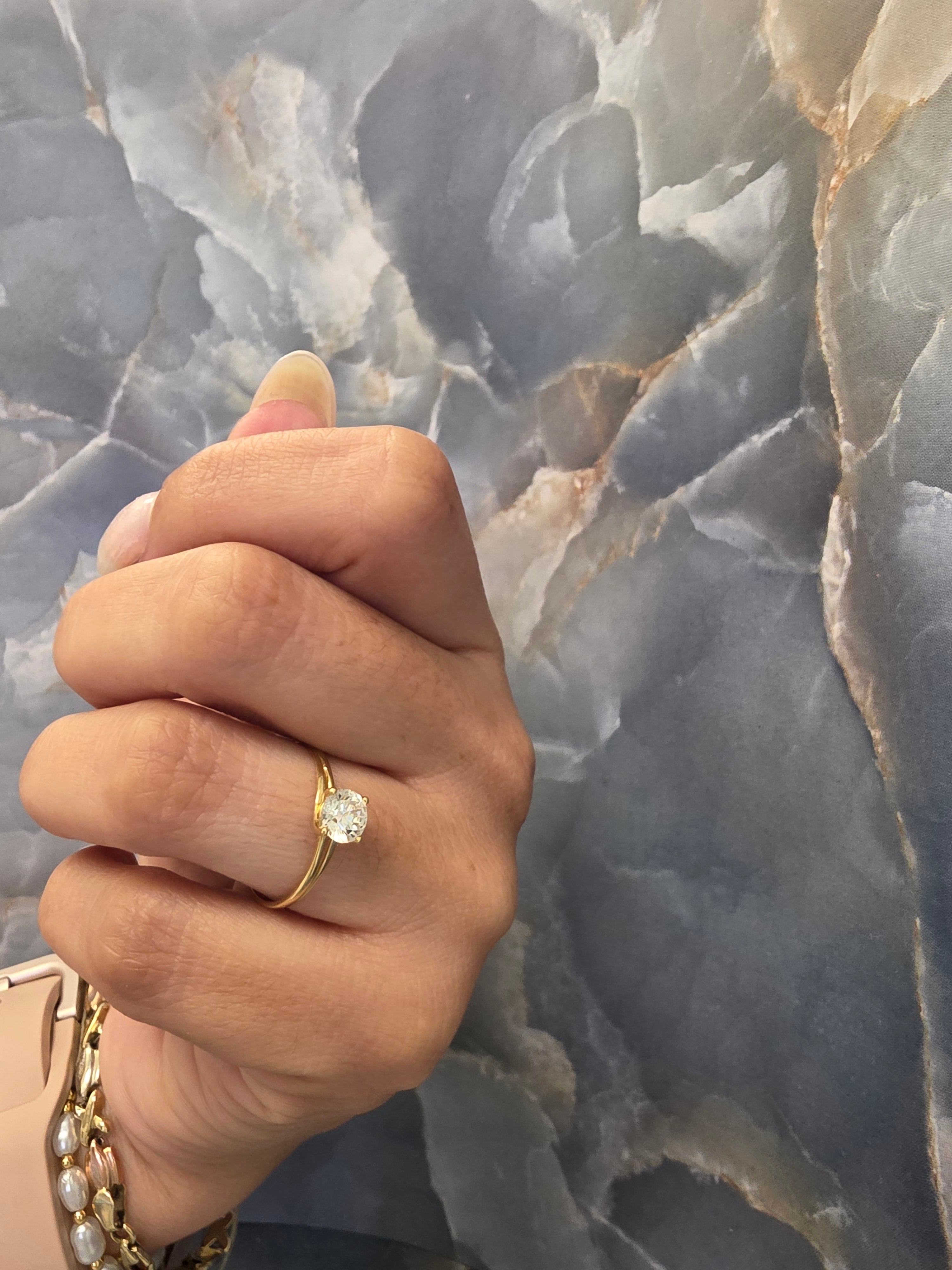Split Band Solitaire Ring 127