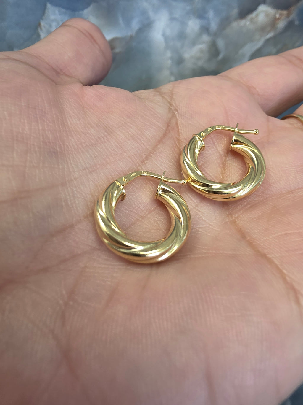 Twisted Hoop Earrings 182