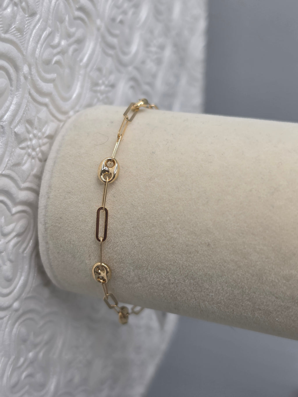 Gold Mixed Link Bracelet 249