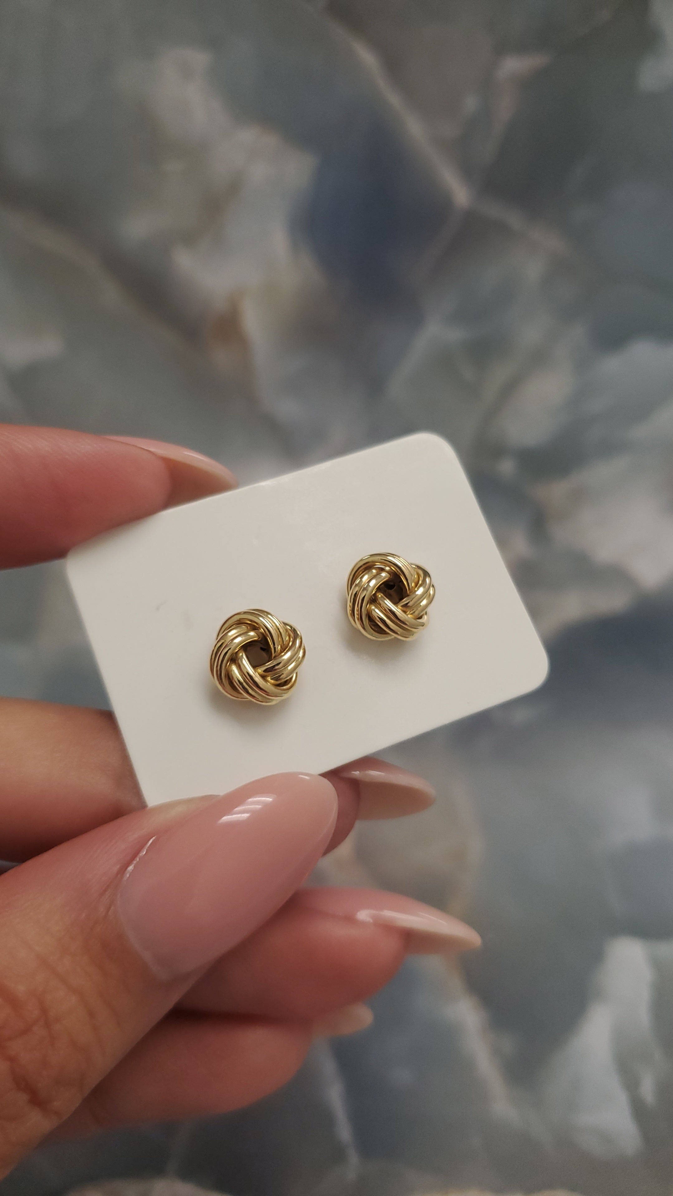 Love Knot Stud Earrings 086