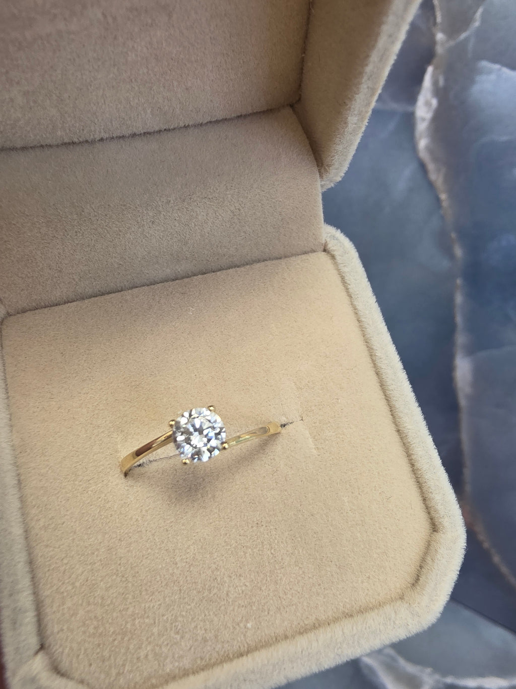 Gold Brilliant Solitaire Ring 122