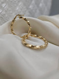 Diamond-Cut Hoop Earrings 200