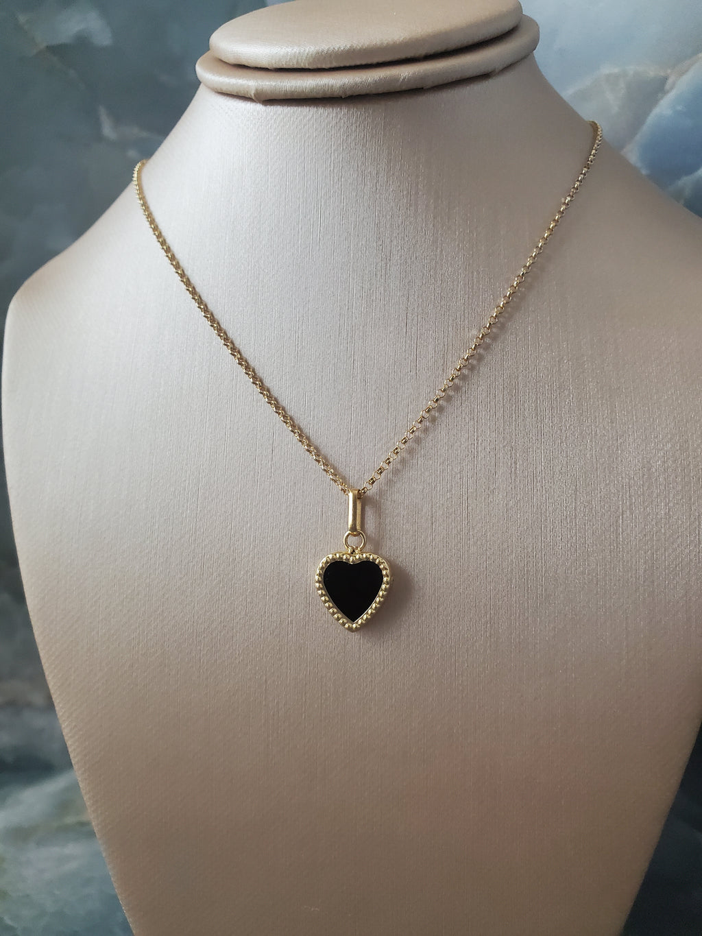 Imperial Black Heart Pendant 080
