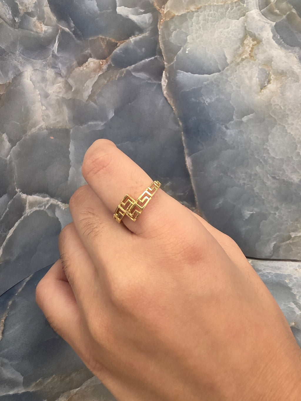 Greek Key Open Ring 227