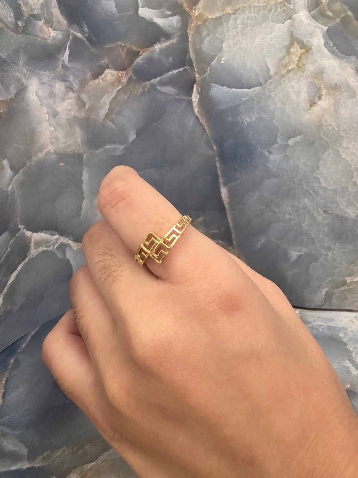 Greek Key Open Ring 227