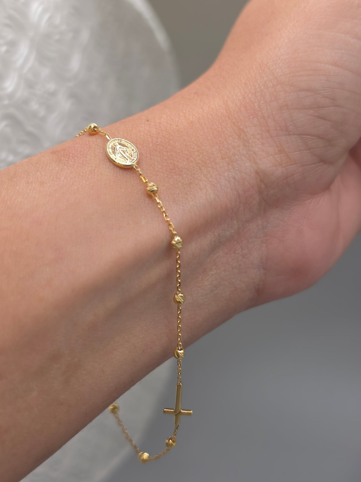 Miraculous Medal Rosary Bracelet 180