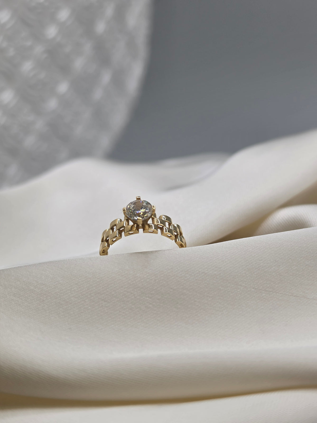 Rolex Style Solitaire Ring 329