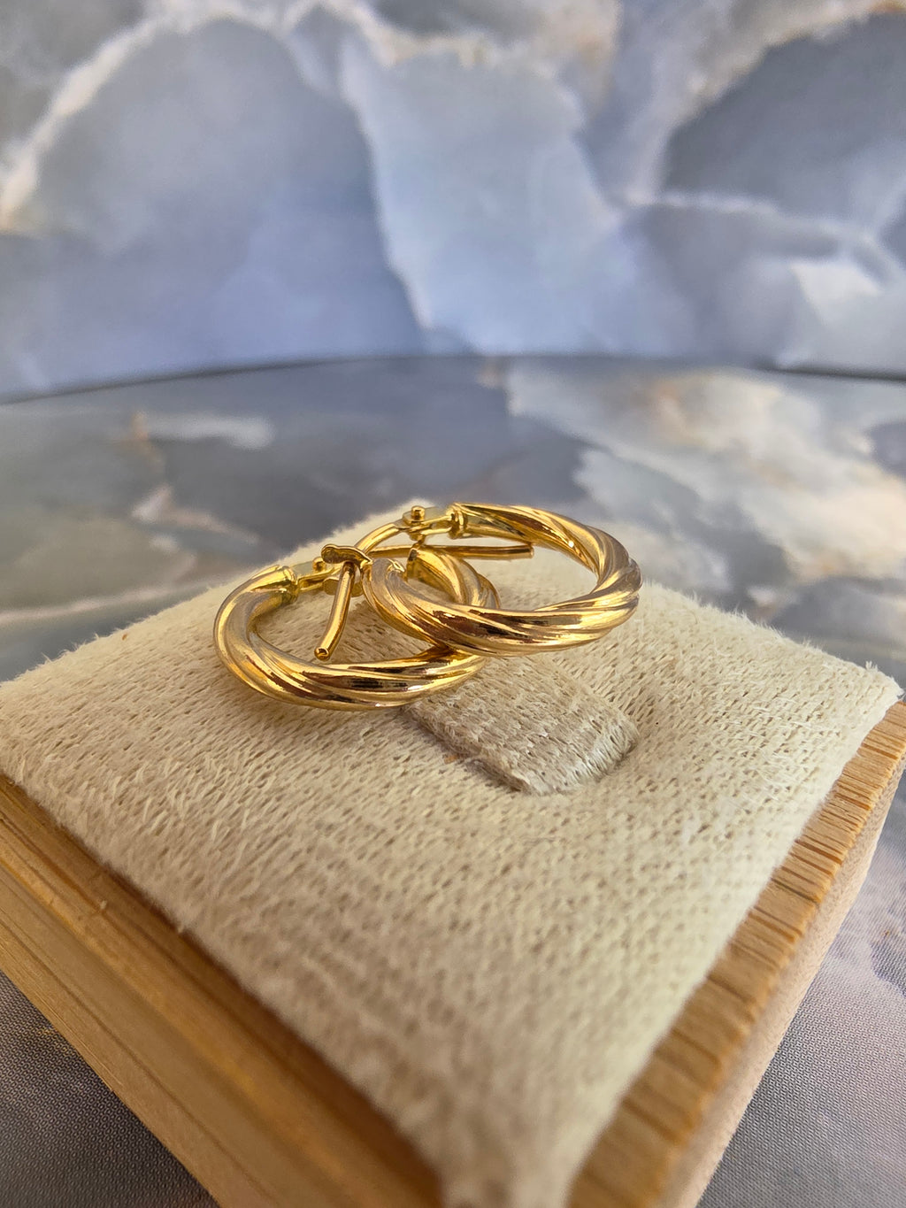 Triple Row Hoop Earrings 091