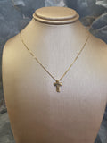 Gold Box Chain with Cross 2