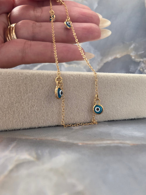 Blue Evil Eye Anklet 168