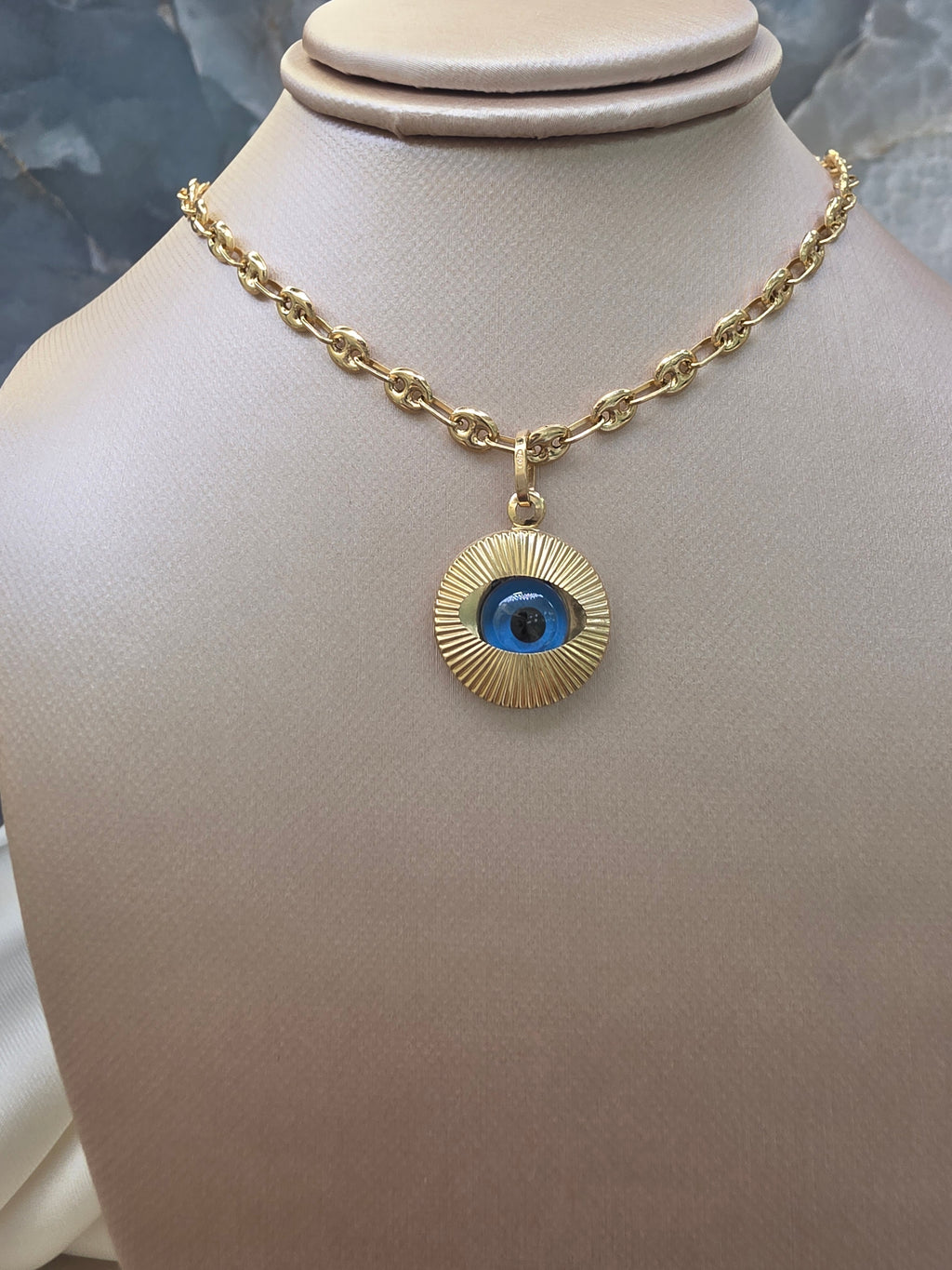 Blue Evil Eye Pendant 158