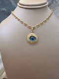 Blue Evil Eye Pendant 158