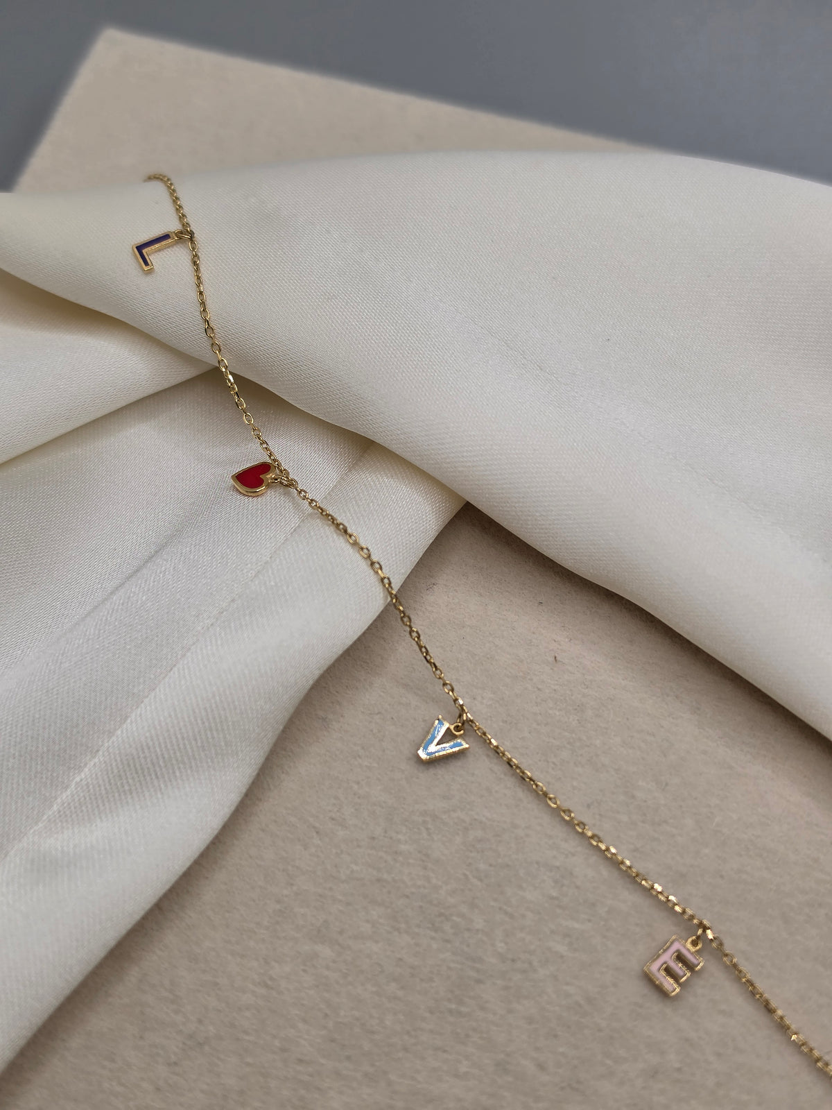 LOVE Enamel Charm Bracelet 115