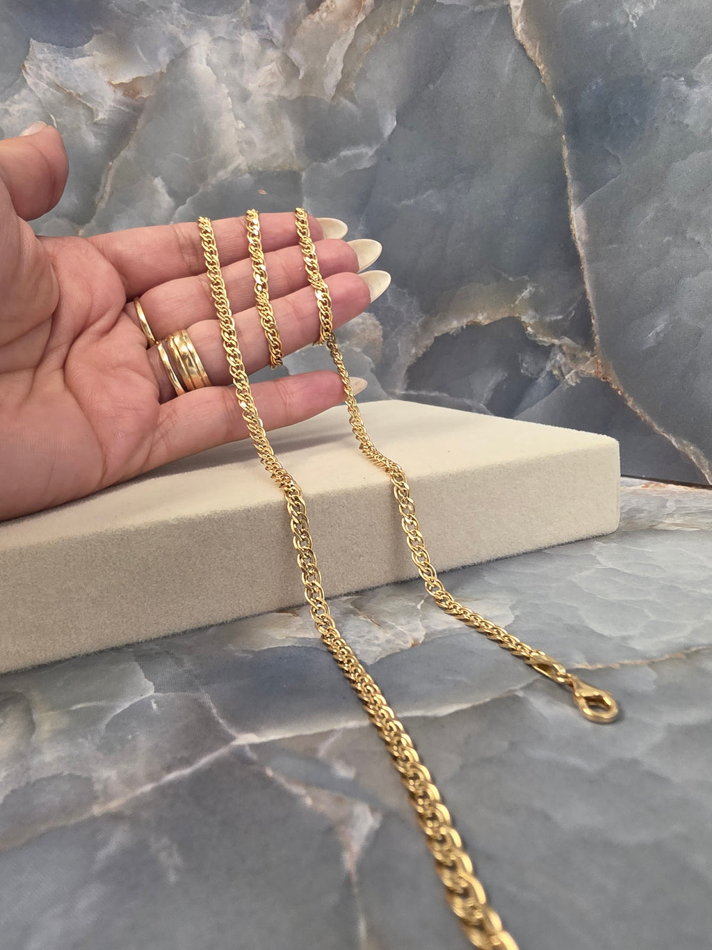 Double Cuban Chain 705