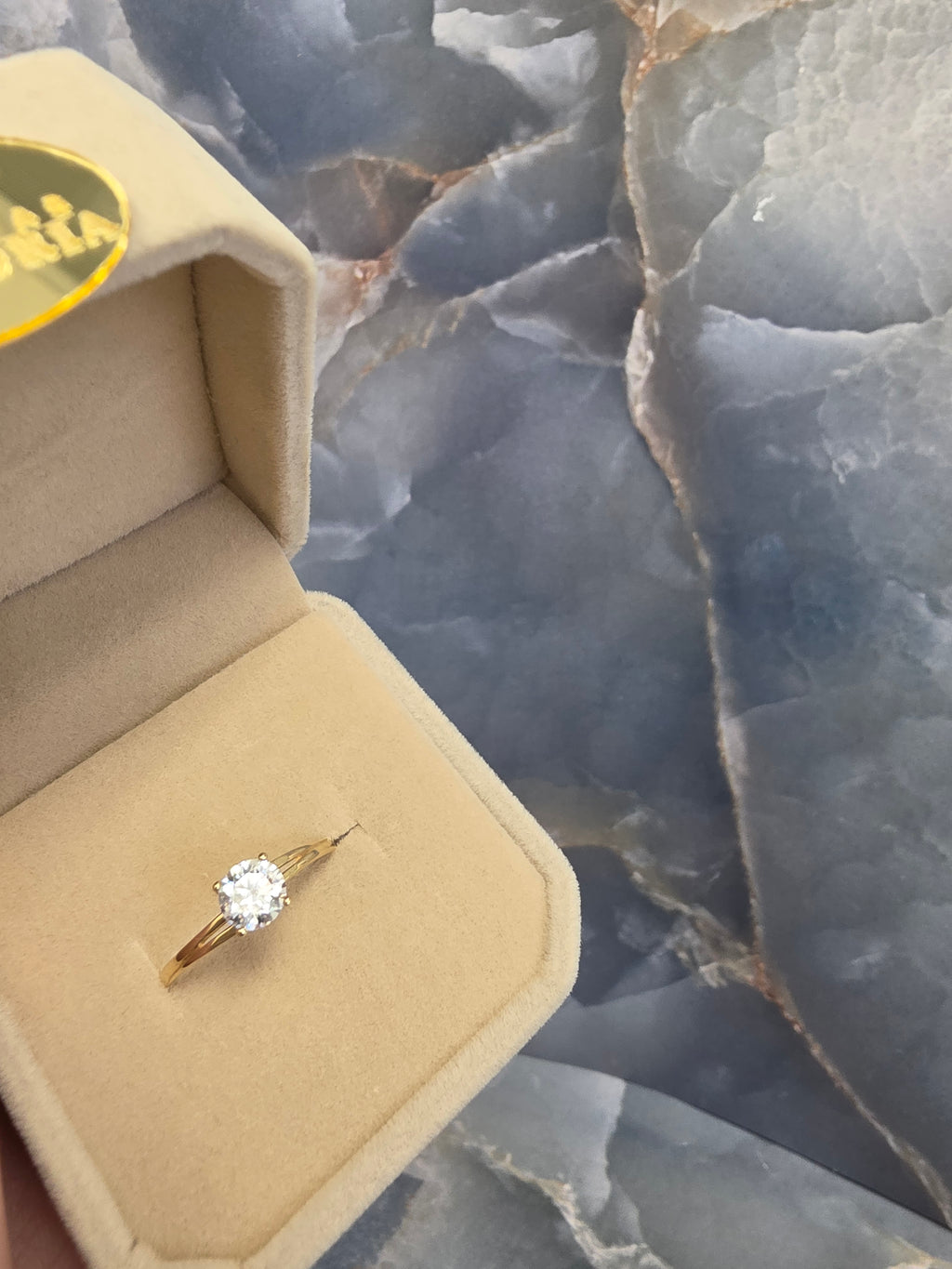 Split Band Solitaire Ring 127
